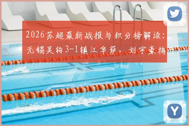 2026苏超最新战报与积分榜解读:无锡吴钩3-1镇江华萨,刘宇豪梅开二度领跑射手榜